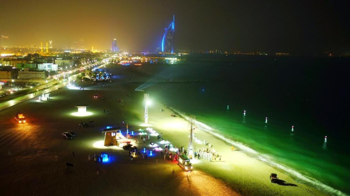Umm Suqeim Night Swimming Beach, Dubai
